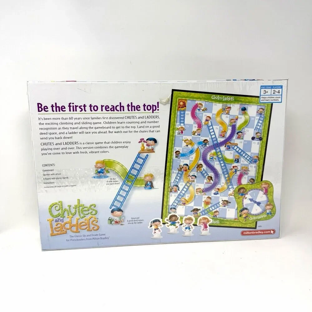 Vtg Chutes And Ladders Classic Board Game Milton Bradley Hasbro 2005 New Sealed